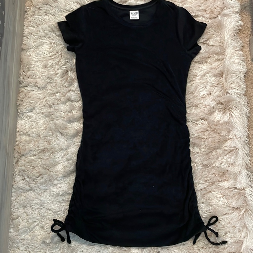 Victorias Secret Pink Beach Terry Ruched Side Dress NWOT